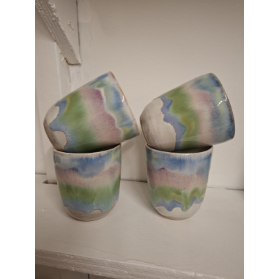 Set van 4 kopjes pastel