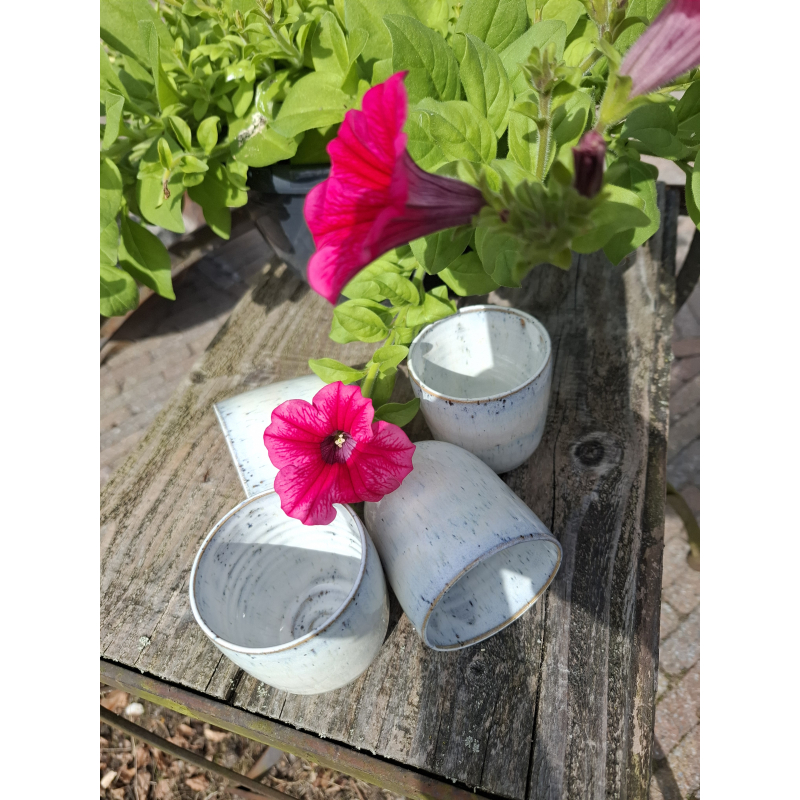 Set van 4 kopjes creme