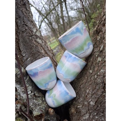 Set van 4 kopjes pastel